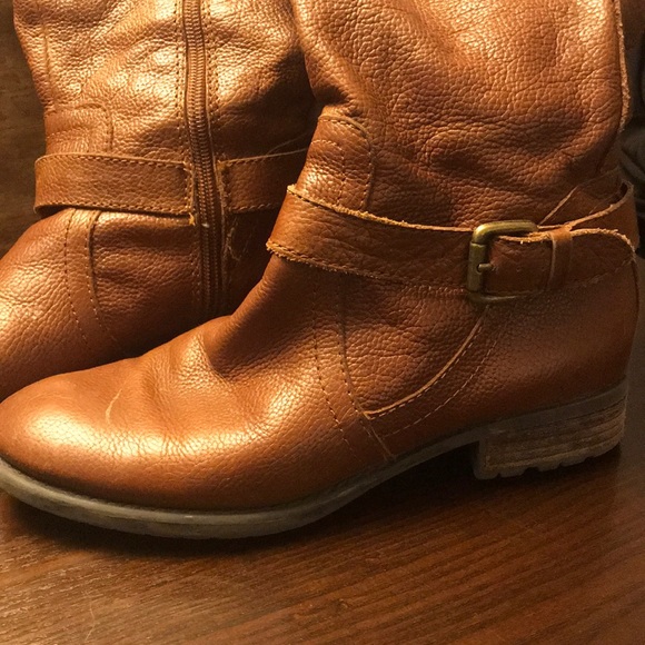 Franco Sarto Knee High Leather Boots - Picture 2 of 5